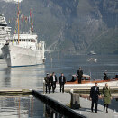 The Crown Prince and Crown Princess arrive in Geiranger (Photo:  Stian Lysberg Solum / NTB scanpix)